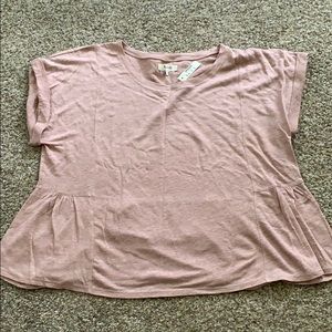 Madewell Dusty Pink Crop Top NWT